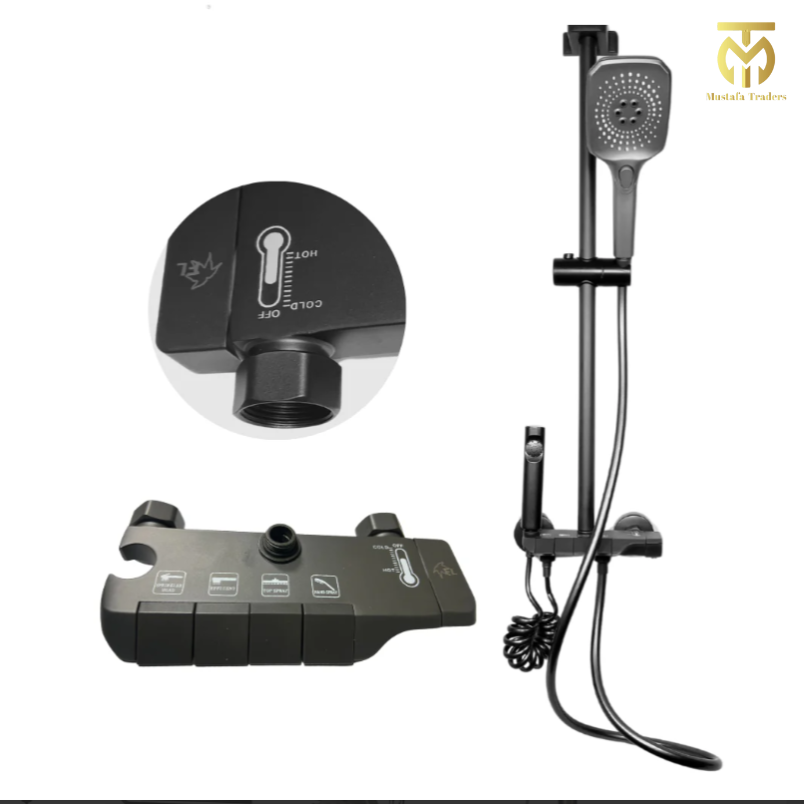 Piano Flow Rain & Hand Shower Set - Stylish and Luxurious
