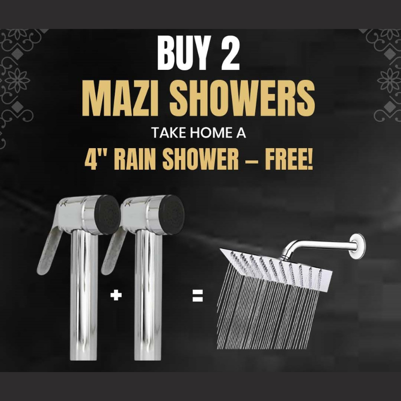 deal fresh flow mazi muslim shower plus rain shower