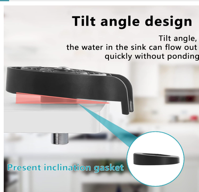 glass washer tilt angle design