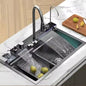 Multifunctional Piano Kitchen Sink Bowl | Stainless Steel Black