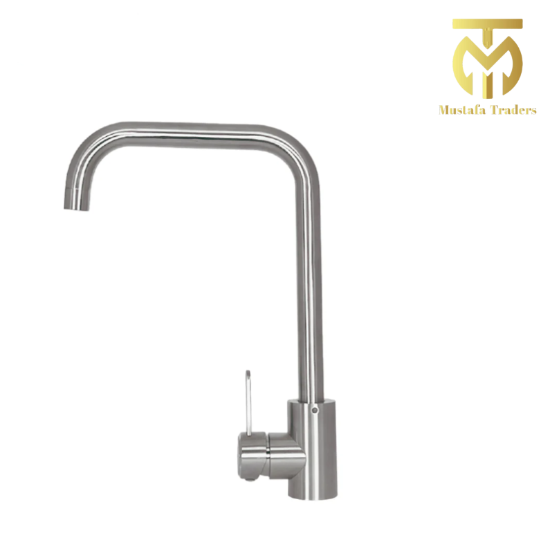 SUS-304 Stainless Steel Kitchen Mixer Tap- L shaped, Black