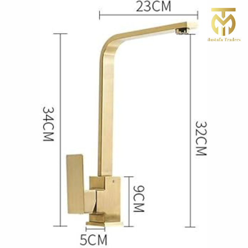 One Piece Moving Neck Stainless Steel-Kitchen Faucet