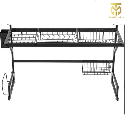 Stainless Steel Over Sink Dish Rack /Black