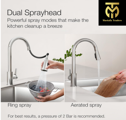 Kitchen Mixer Tap Stainless Steel-Pull down Faucet-Modern Sink Tap for Kitchen