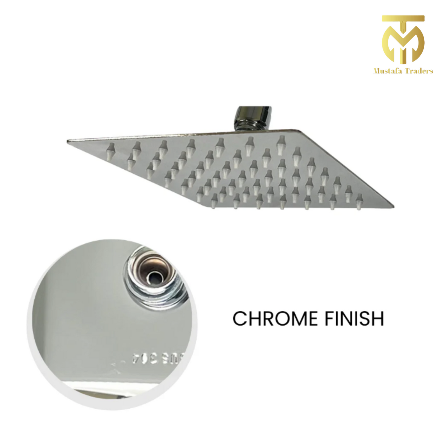 Stainless Steel Overhead Rainfall Shower | Durable & Stylish
