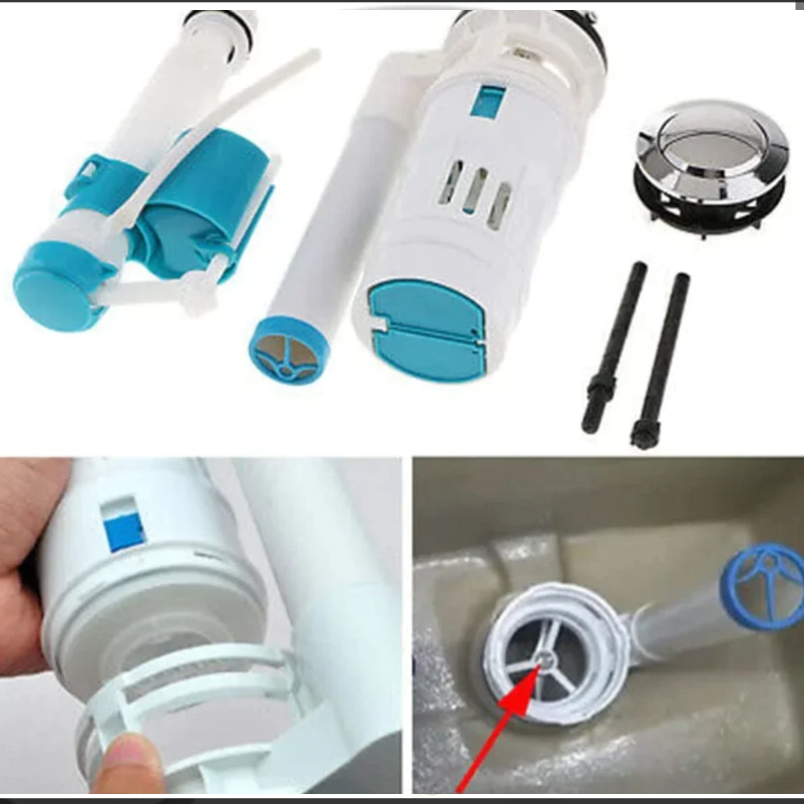 Universal Toilet Flush Tank Repair Kit – Complete Replacement Set