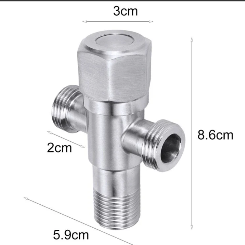 Premium Stainless Steel Two-Way Angle Valve T-Cock